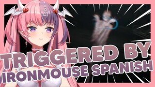 Ironmouse triggers the demon by speaking spanish