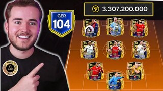 MONTEI A SELEÇÃO UTOTS DE 3 BILHÕES DE COINS🤑FIM DO EVENTO TOTS NO FC MOBILE 24