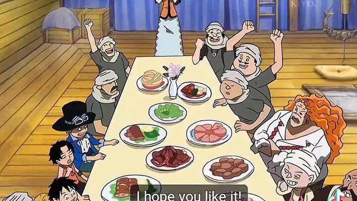 LUFFY ACE SABO GARP DADAN MAKINO MAYOR FUNNY MOMENTS 😂😂