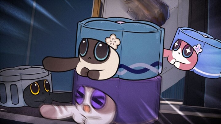 "Bad cat, come down! Bad cat, come down! Bad cat, come down! Bad cat, come down! Bad cat, come down!