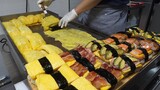 오믈렛 계란말이 김밥, 오믈렛 사각 주먹밥 - 봉봉에그랩 / omelette egg roll kimbap, omelette rice ball - korean street food