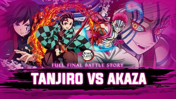 TANJIRO & GIYU VS AKAZA EPIC BATTLE  Review Demon Slayer 147 sd 156