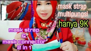 UNBOXING mask strap 2 in 1 // kalung + konektor 2in1 murah hanya 9K