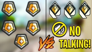 Valorant: 5 Gold Players VS 3 Radiant Players Who CAN'T COMMUNICATE! - Who Wins?