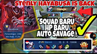 HP BARU AUTO SAVAGE ! STENLY HAYABUSA IS BACK ! MOBILE LEGENDS