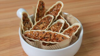 Simple and Crispy Caramel Glutinous Rice Boats