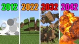 Minecraft in 2012 vs. 2022 vs. 2032 vs. 2042