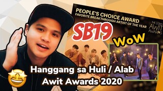 SB19 Awit Awards 2020 Performance Remix Hanggang sa Huli and Alab Reaction