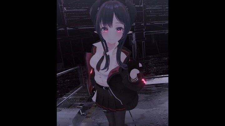 Trying to show off her 11 o'clock tracking(