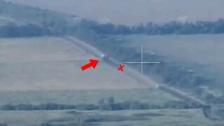 Russian Ammunition Truck Runs Over Mine