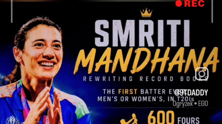 smriti mandhana unbelievable records