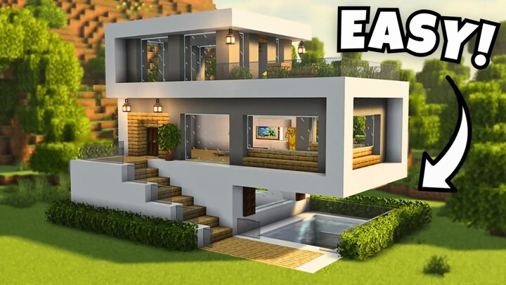 Minecraft: The Ultimate Modern Mansion 🏡 | Building Tutorial ⏱️