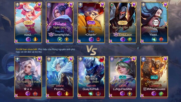 Gặp Yiwei test skin Anime Nezuko #lienquan #lienquanmobile