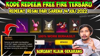 KODE REDEEM FREE FIRE TERBARU 14 JULI 2022 HARI INI