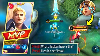 THAT'S WHY FREYA USERS HATES FREDRINN! HOW TO EASILY COUNTER FREYA IN OFFLANE?  Fredrinn MLBB