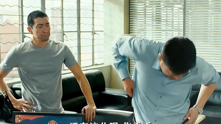 No wonder he's the boss—taking sniper shots even during break time!