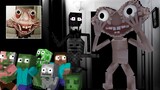 Monster School : LATE NIGHT VISITOR HORROR CHALLENGE - Minecraft animation