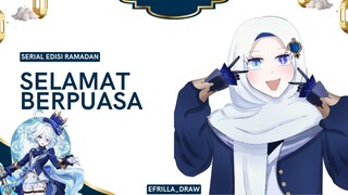 Yayy Ramadhan 🥳 || drawing Furina hijab ver 🔥