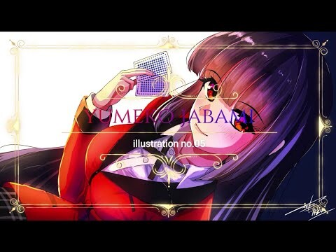 yumeko jabami anime digital speed painting Medibang illustration NO.05