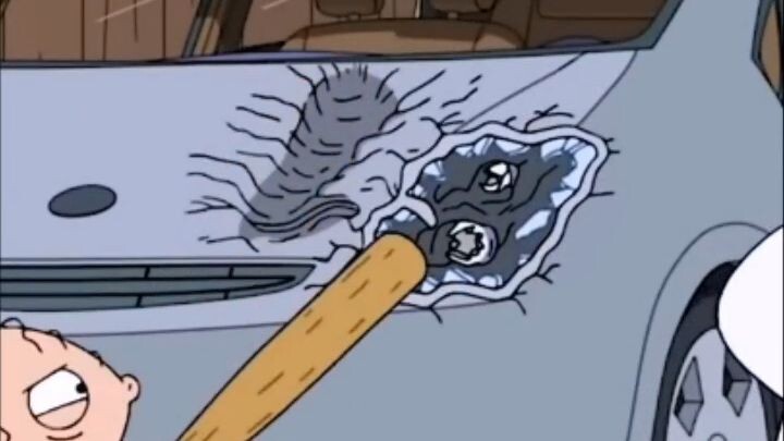 Stewie's interrogation of Brian