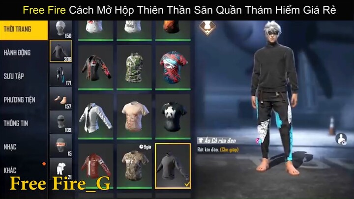 FREE FIRE Cách Mở Hộp Thiên Thần Săn Quần Thám Hiểm Giá Rẻ_phần 4