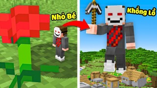 Minecraft nhưng Tôi Từ Nhỏ Bé Trở Thành Khổng Lồ