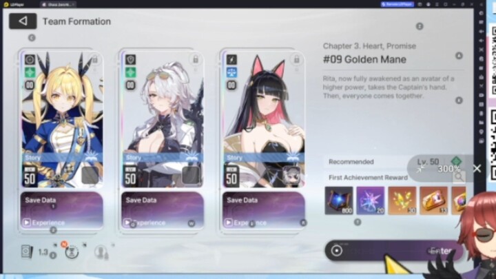 Chaos Zero Nightmare tiphera main story 3 boss battle  #czn  #storymode