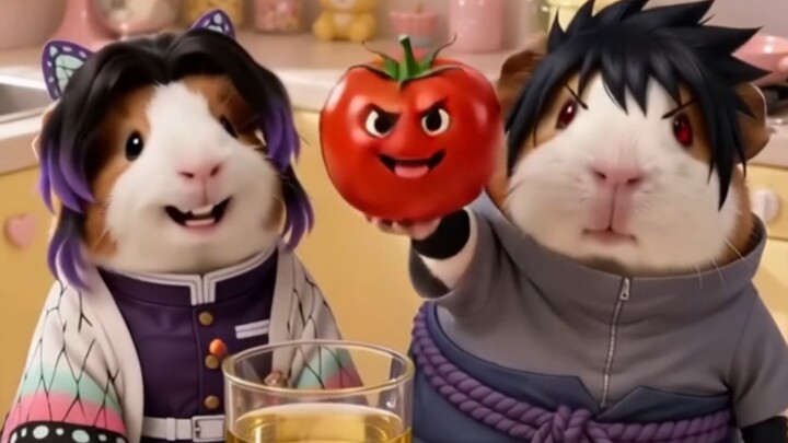 Tiểu Nhẫn Nữu và chú Sasuke thử thách cà chua sấm sét chiên giòn!!!