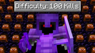 Minecraft Manhunt ULTIMATE 100 KILLS CHALLENGE! *INSANELY HARD*