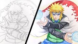 How to Draw Minato Namikaze - [Naruto]