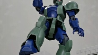 HG Zaku 1, tidak ada saluran bocor, tidak ada stiker air, tidak ada penyemprotan mewah, kelompok veg