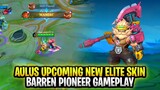 Aulus Upcoming New Elite Skin Barren Pioneer Gameplay | Mobile Legends: Bang Bang