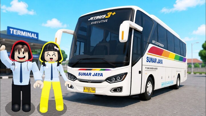 Yuta, Mio Dan Baby Celine Jadi Supir Bus  ROBLOX