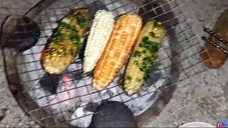 Một thoáng quê hương - Thu hoạch Bắp nướng mỡ hành & mắm nêm