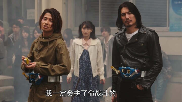 Super-burning transformation moment in Kamen Rider