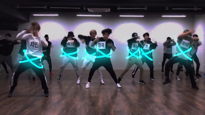 [BTS] "Photoelectric special effects version" MIC DROP god-level fan-attracting stage practice room 