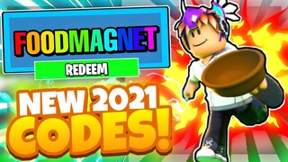 *2021* ALL NEW *UPDATE 4* OP CODES! | Roblox Food Magnet Simulator