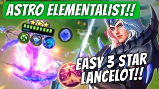 100% FASTEST TRICK TO GET 3 STAR LANCELOT !! ASTRO ELEMENTALIST COMBO !! MAGIC CHESS MOBILE LEGENDS