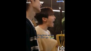 seungkwan's screaming after seeing his alter ego 😭 #seventeen #seungkwan