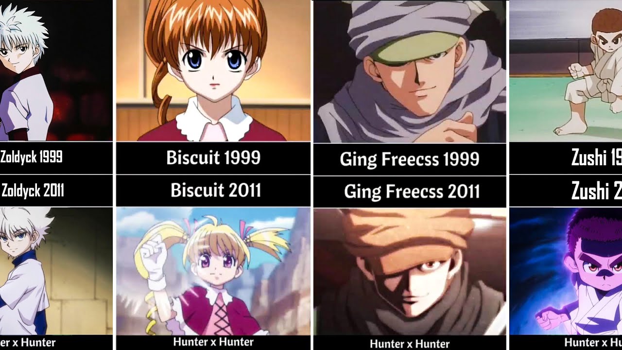 Hunter X Hunter Characters 1999 vs 2011 (Part 2) - BiliBili