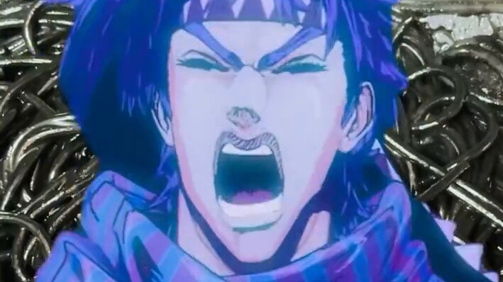 ساعدوني! لقد جعلت معكرونة الحبار من JOJO حقيقة! لدرجة أنني أشعر وكأن أسناني ترتدي ملابس الشرير