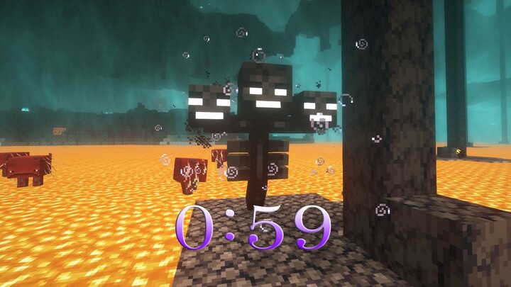 เอาชนะ Wither ภายในหนึ่งนาทีหลังจากเริ่มต้น