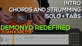 Juan Karlos - Demonyo Redefined Guitar Tutorial [INTRO, SOLO, CHORDS AND STRUMMING + TABS]