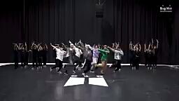 bts on kinectic dance practise