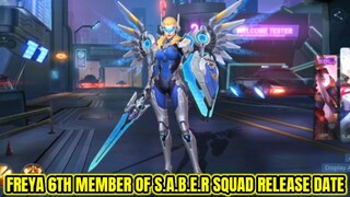 Freya 6th Member of S.A.B.E.R Squad Skin Release Date | MLBB