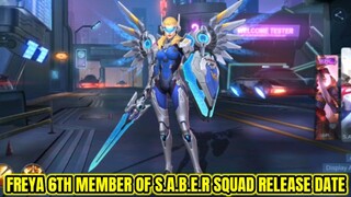 Freya 6th Member of S.A.B.E.R Squad Skin Release Date | MLBB