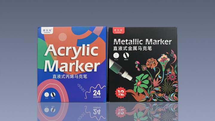 【锦侠】2块一支的马克笔能涂高达吗？只涂一层直接演示！多乐绘 直液式丙烯马克笔&金属马克笔 ｜高达模型工具展示