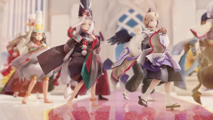 【MMD/Parent-Child Group】Follow me and jump up like you touch the sky with both hands 【What to do wit