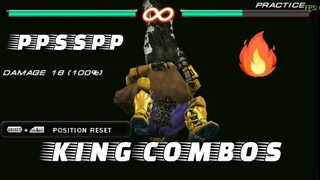 KING 2 BEST COMBOS IN PPSSPP TEKKEN 6 COMBO KEY SETUP WITH TUTORIAL!