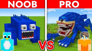 NOOB vs PRO: SHIN SONIC House Build Challenge in Minecraft